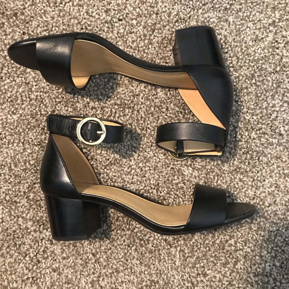 Michael Kors + Ankle Strap + Block Heel